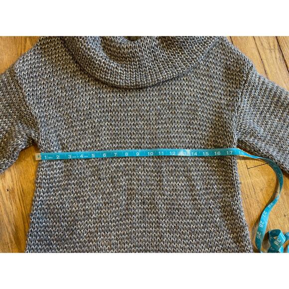 Tommy Bahama Wool Cowl Neck Grey Cozy Sweatshirt Womens Size Large - Picture 4 of 7